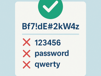 Passwort sollte sicher sein